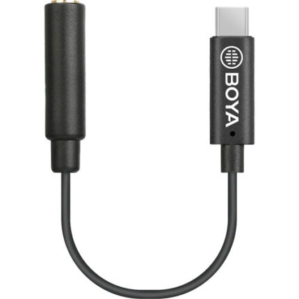 BOYA BY-K4 3.5mm TRRS Female to USB Type-C Male Adapter Cable
