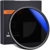K&F Concept ND2-ND400 Blue Multi-Coated Variable ND Filter (55mm)